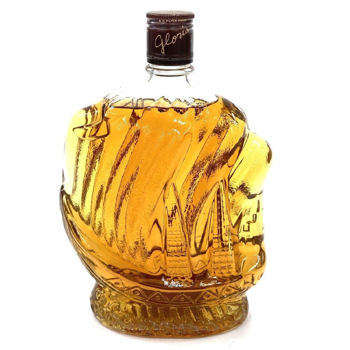 【インテリア・美品未開栓】グロリアオーシャン シップボトル 760ml（箱付き） 1円スタート 未開栓 GLORIA OCEAN グロリア オーシャン シップボトル