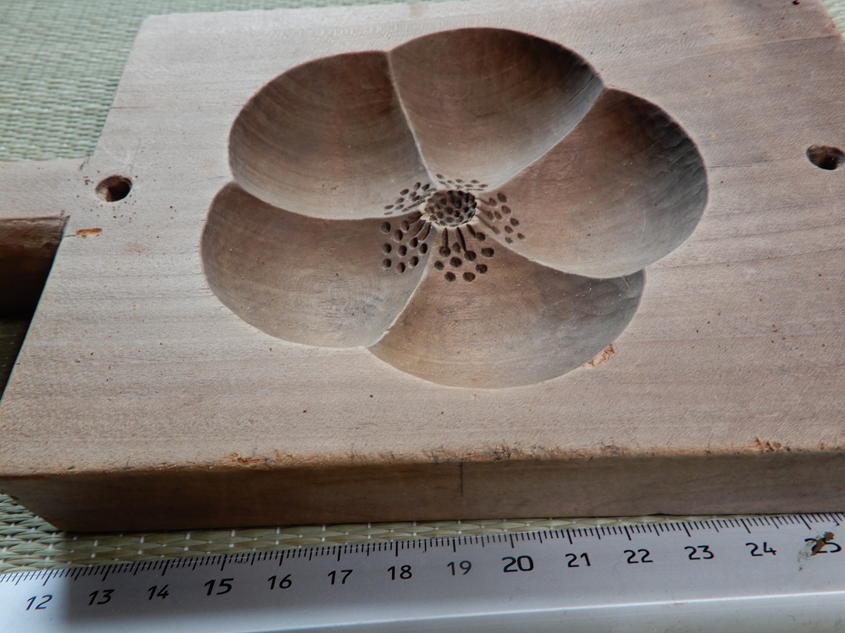 和菓子木型 菓子型 福梅 梅の花 梅(木工、竹工芸)｜売買された  