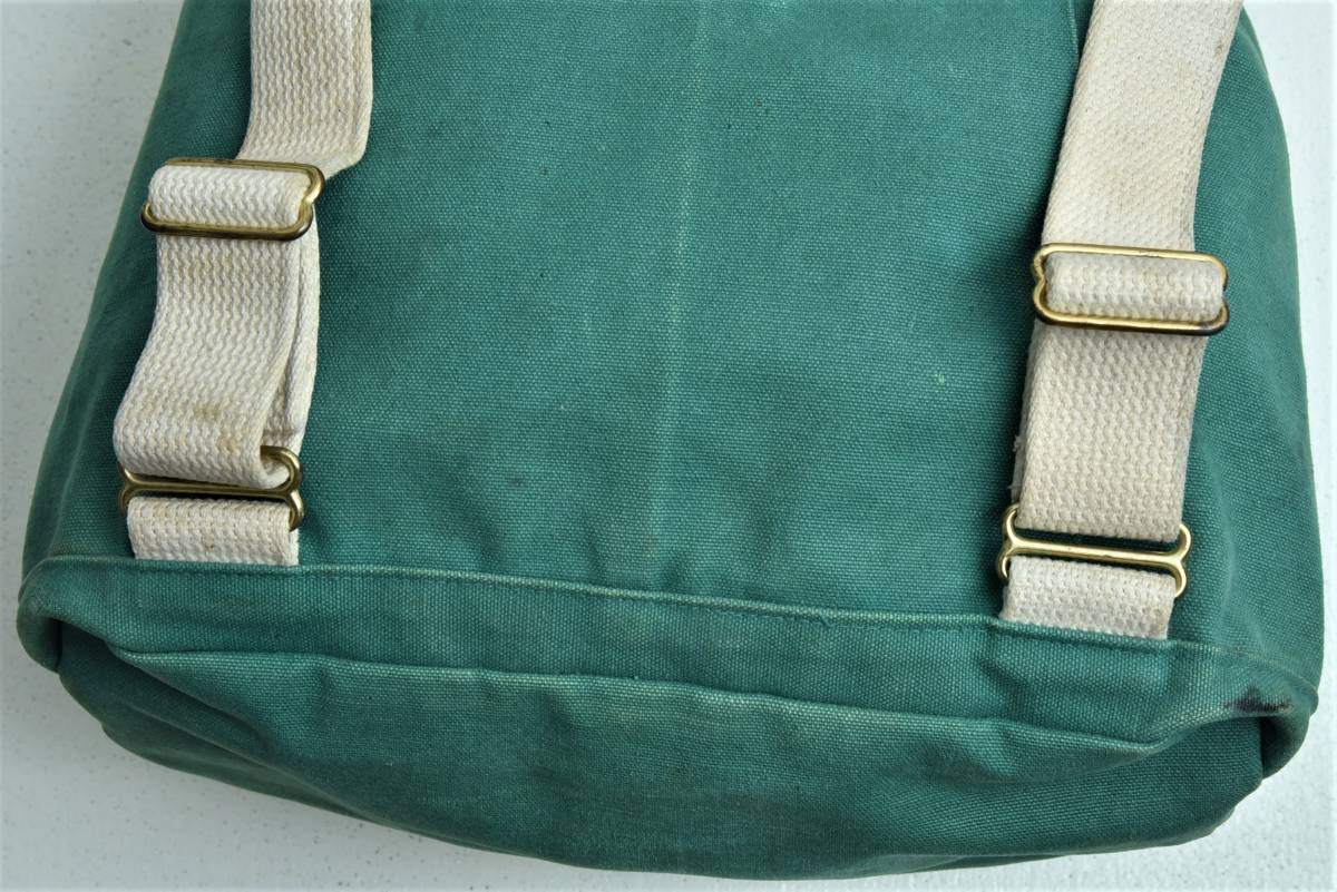レア！ 雰囲気◎ 80s L.L.Bean コットンキャンバス×レザー バック 