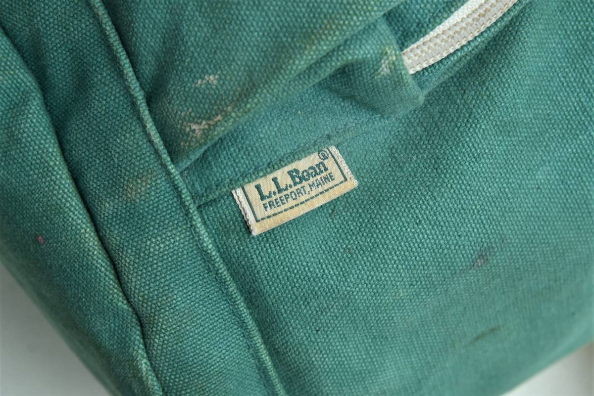 レア！ 雰囲気◎ 80s L.L.Bean コットンキャンバス×レザー バック 
