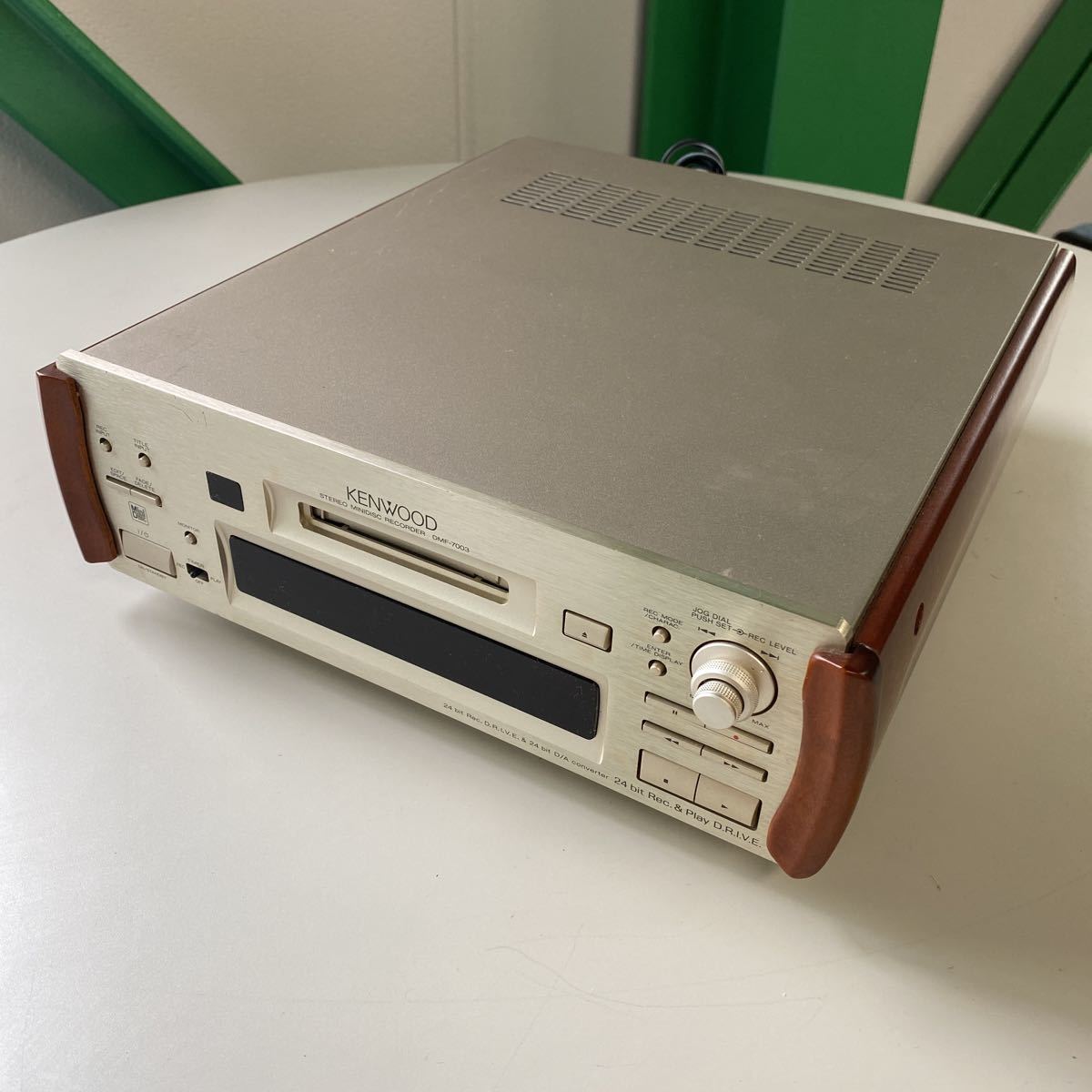 通電確認OK KENWOOD DMF-7003 MDレコーダー リモコン付き