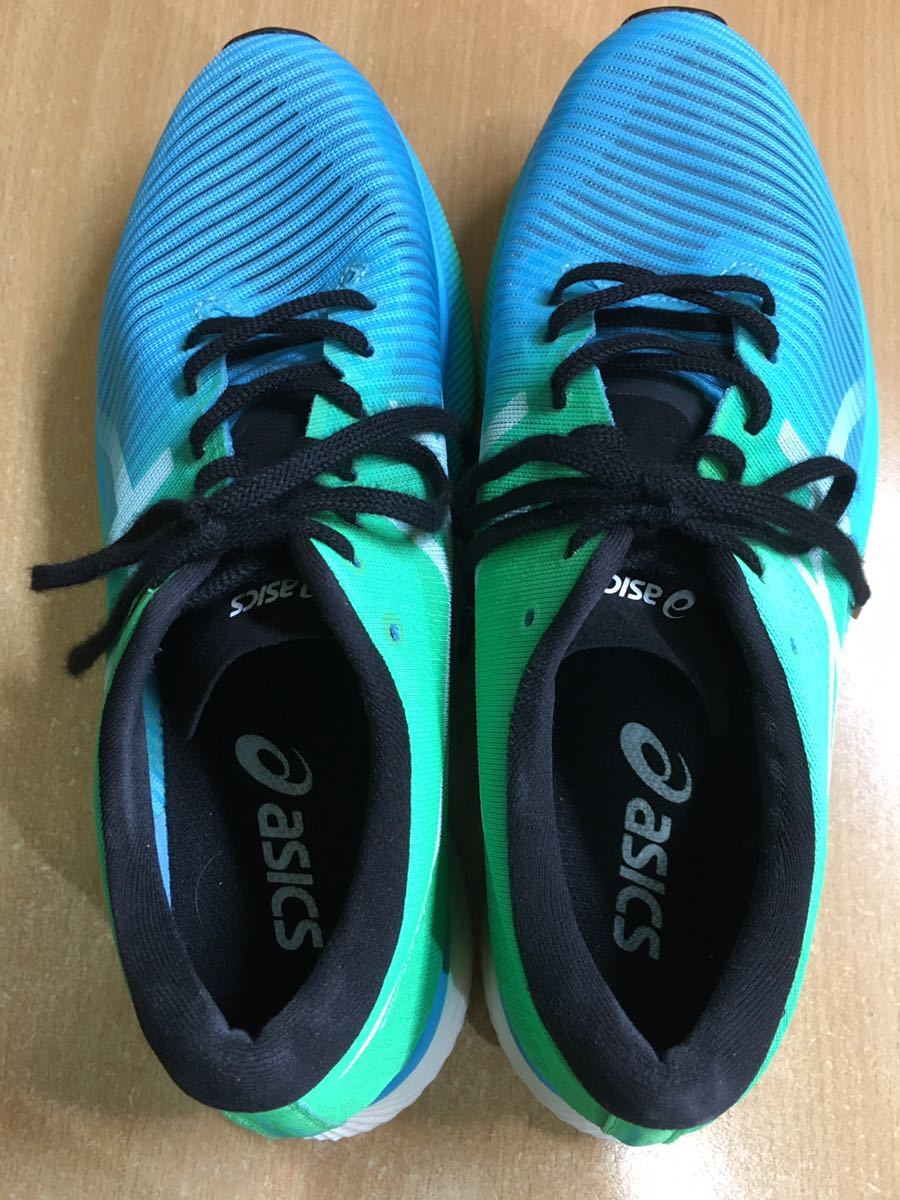 走行距離少ない、中古美品ランニングシューズ】ASICS METASPEED SKY 