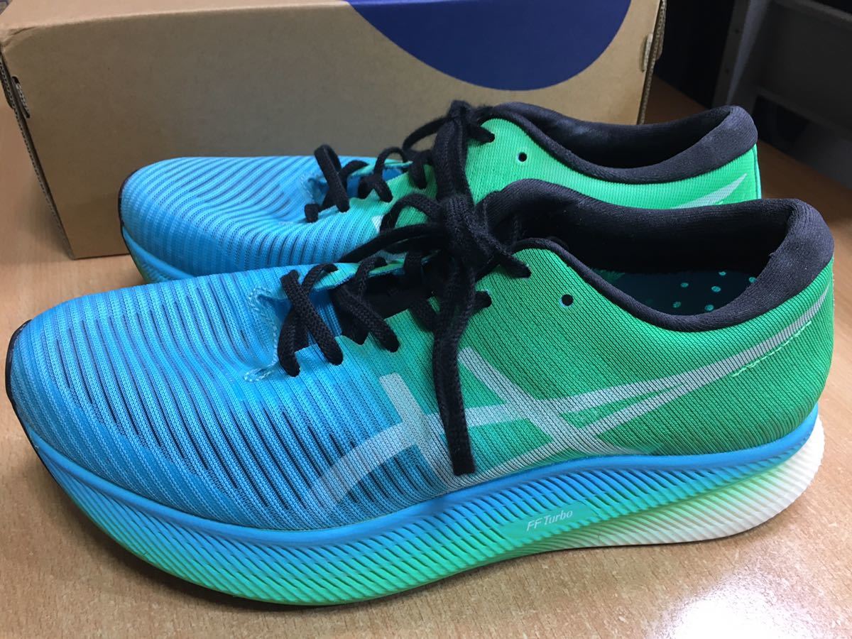 走行距離少ない、中古美品ランニングシューズ】ASICS METASPEED SKY 