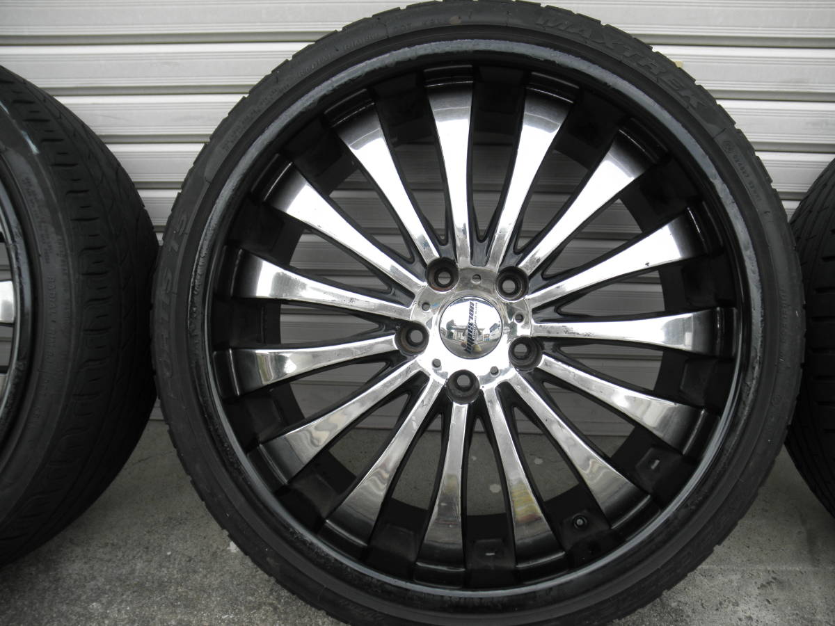 1円スタート！ 20インチホイール 225/35R20 8.5j off＋45 114.3 5穴 
