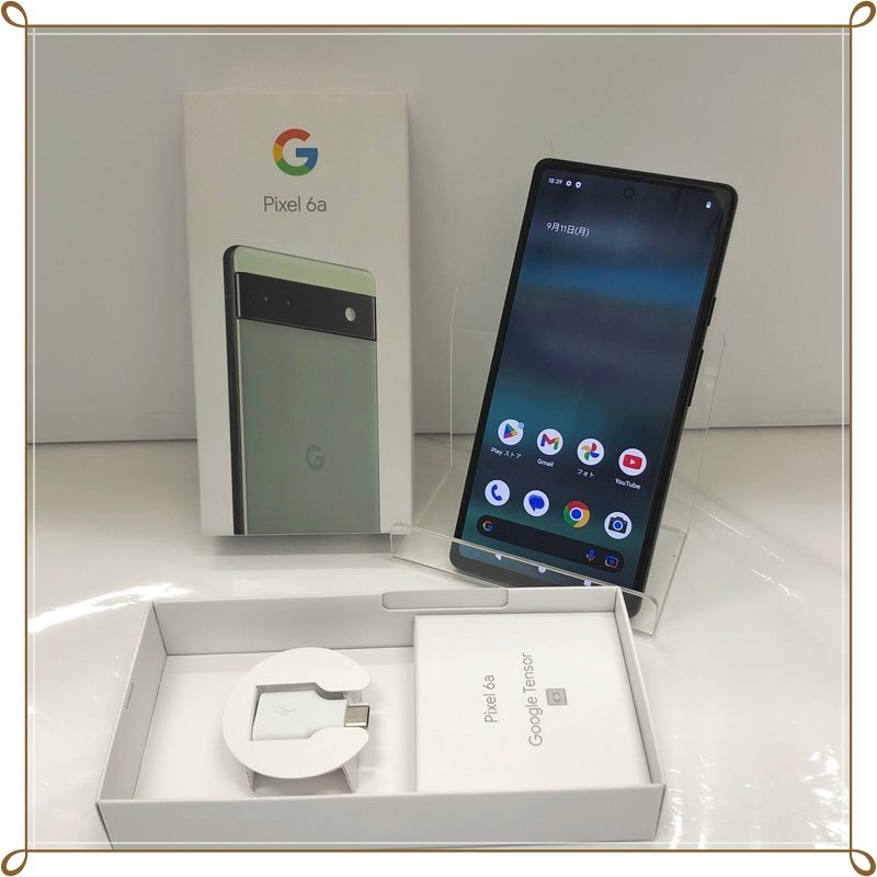 稼働品 グーグル ピクセル 6a sage 128GB 緑 利用制限UQモバイル 稼働品 グーグル ピクセル 6a sage 128GB 緑 利用制限UQモバイル