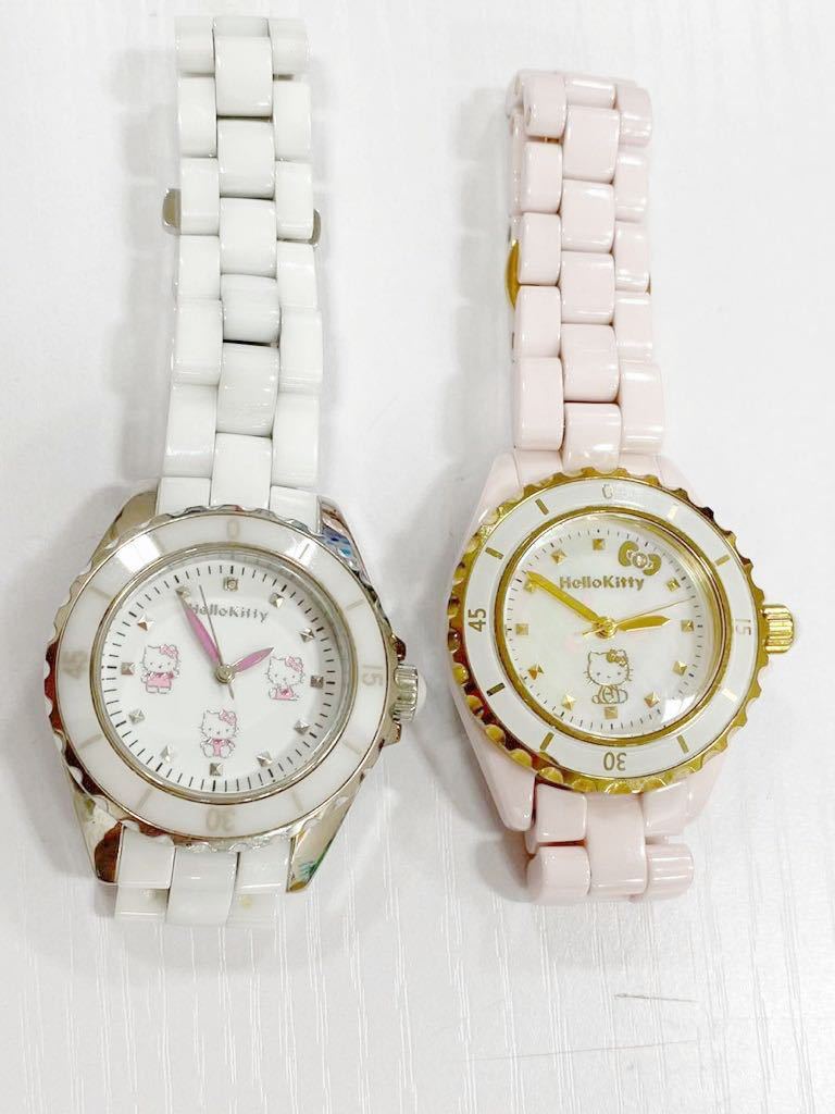 限定ハローキティ誕生35周年記念 高級ホワイトセラミック 腕時計