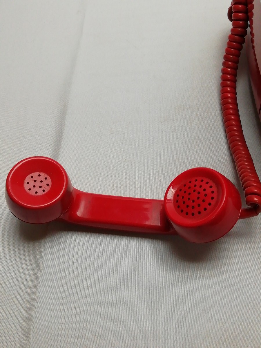 E-30 公衆電話 赤電話 日本電信電話株式会社 ダイヤル 昭和レトロ