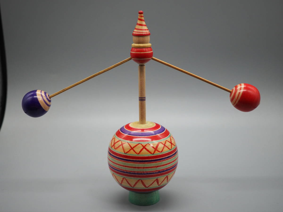 江戸独楽 こま 広井道顕 こけし 広井道顕 こけし、江戸独楽：廣井道顕