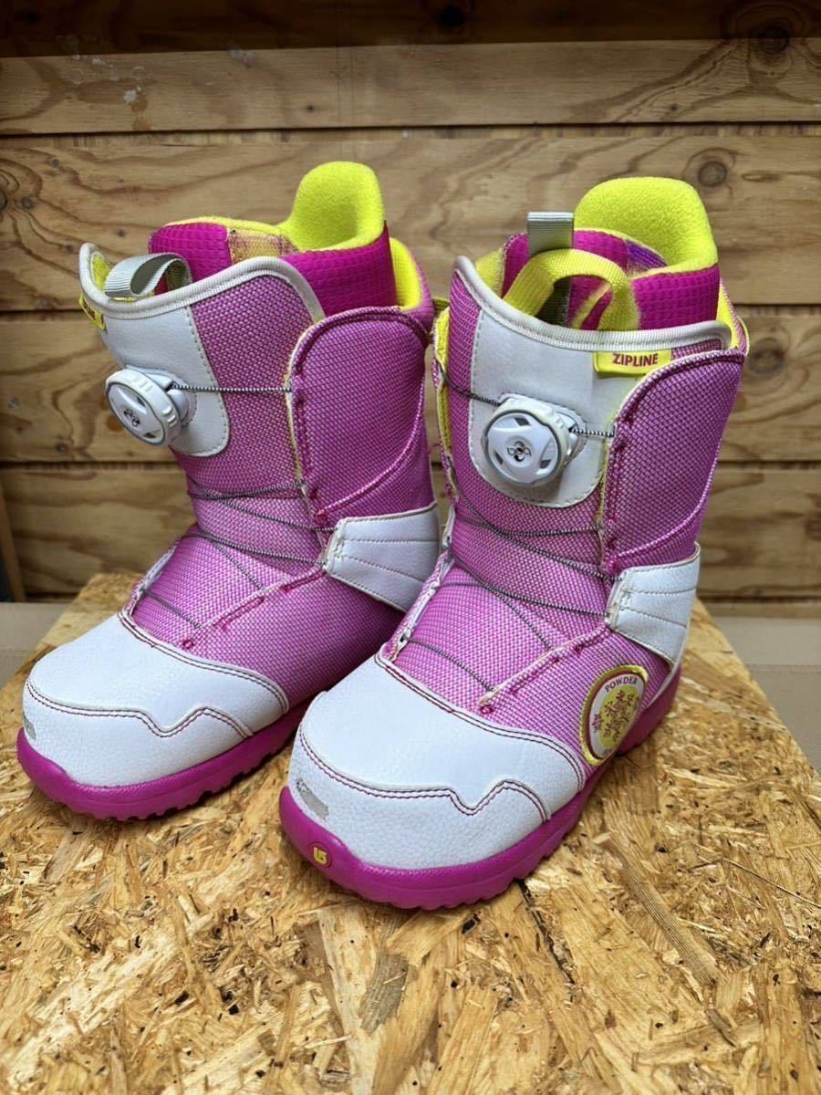 美品】 BURTON スノーボードブーツ 22cm ZIPLINE BOA バートン YOUTH