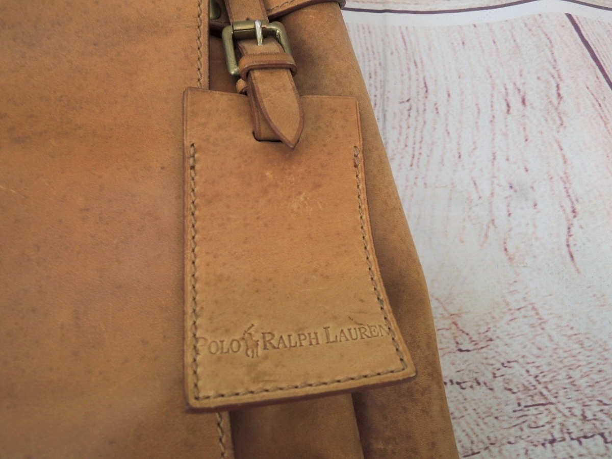 POLO RALPH LAUREN ポロ ラルフローレン レザーショルダーバッグ 