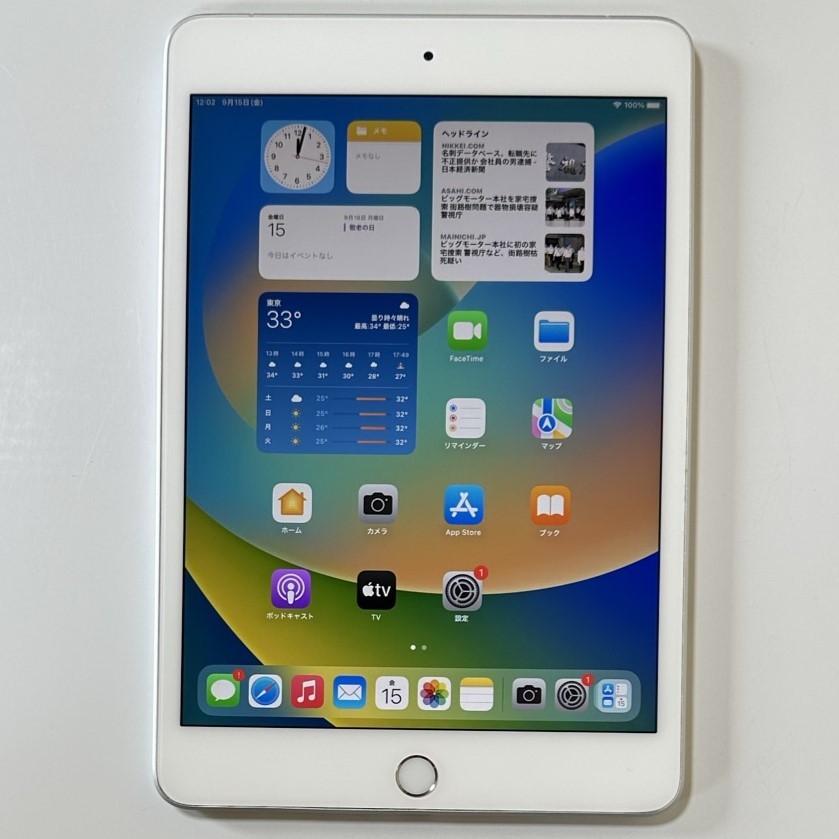 Apple SIMフリー iPad mini (第5世代) シルバー 64GB NUX62J/A Wi-Fi+
