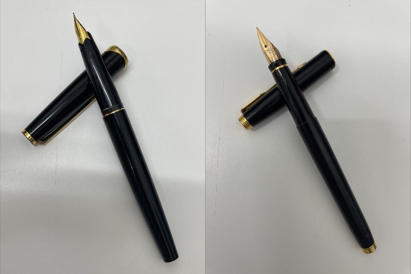 【1円スタート】万年筆　PARKER/14K　MONTBLANC/750　2本セット販売　