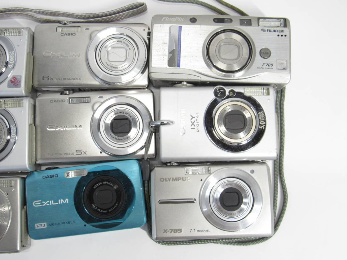 T-628 コンパクトデジタルカメラ 9点まとめ Canon Casio Olympus 他