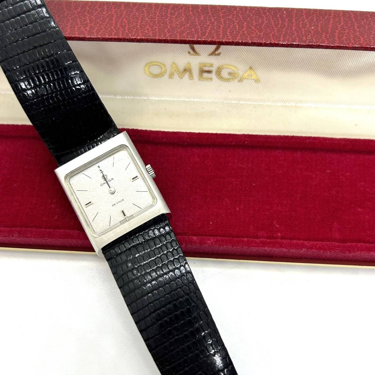 7128☆稼働 OMEGA オメガ デビル Deville 自動巻き メンズ 腕時計  