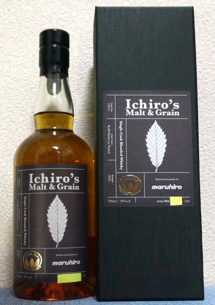 ★260本限定★【イチローズモルト】 Ichiro's Malt&Grain Single Cask Blended Whisky 700ml / maruhiro2023 ★秩父★