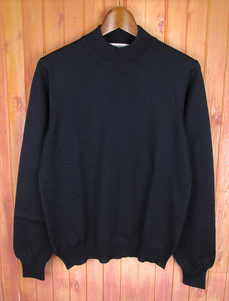 MFW4635 GRAN SASSO グランサッソ モックネック ニット 46 紺 新品