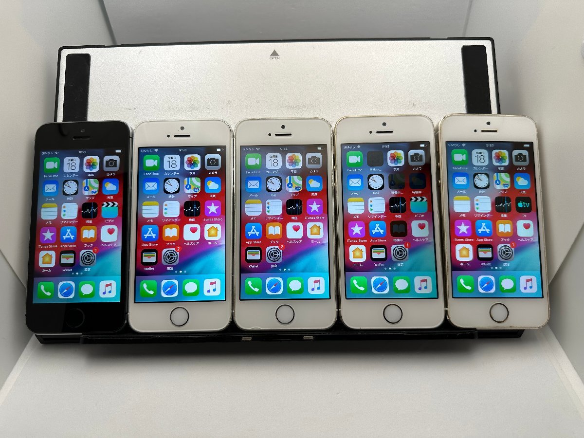 Apple iPhone 5台まとめ売り ジャンク品 中古・ジャンク】まとめ売り5台 液晶浮き 他 Apple iPhone 5s docomo