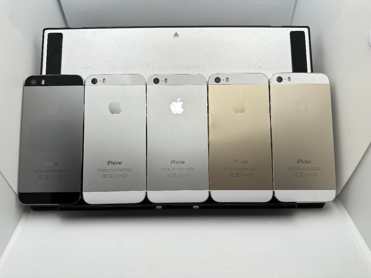 中古・ジャンク】まとめ売り5台 液晶浮き 他 Apple iPhone 5s docomo