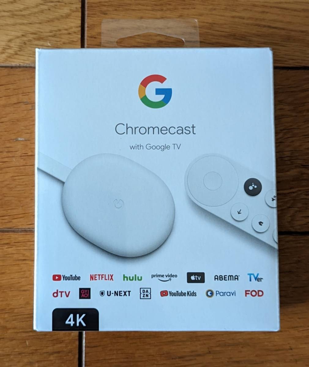新品・未開封　Google Chromecast with Google TV (4K) Snow　クーポン付き