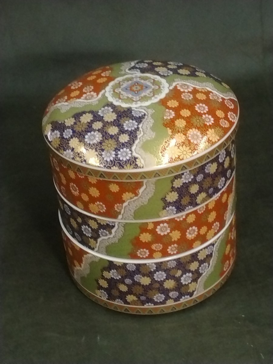 格安，高品質 三段重 陶器 前畑陶器 庫山窯(重箱)｜売買されたオークション情報、yahooの商品情報をアーカイブ公開 - オークファン 重箱