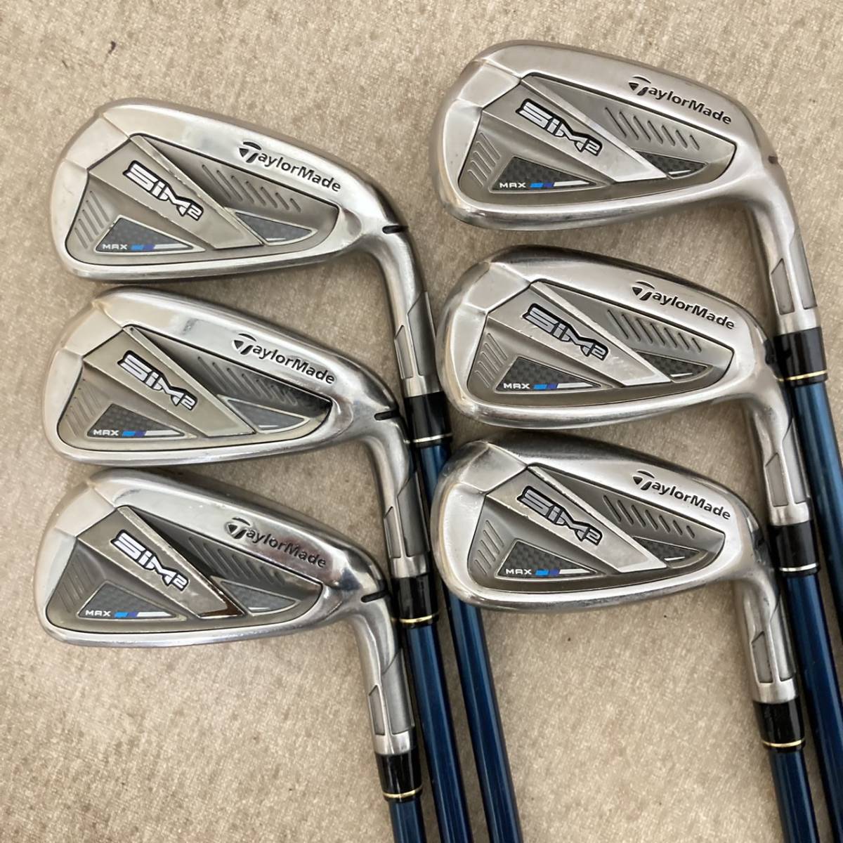テーラーメイド TaylorMade SiM2 MAX アイアンセット 5.6.7.8.9.P