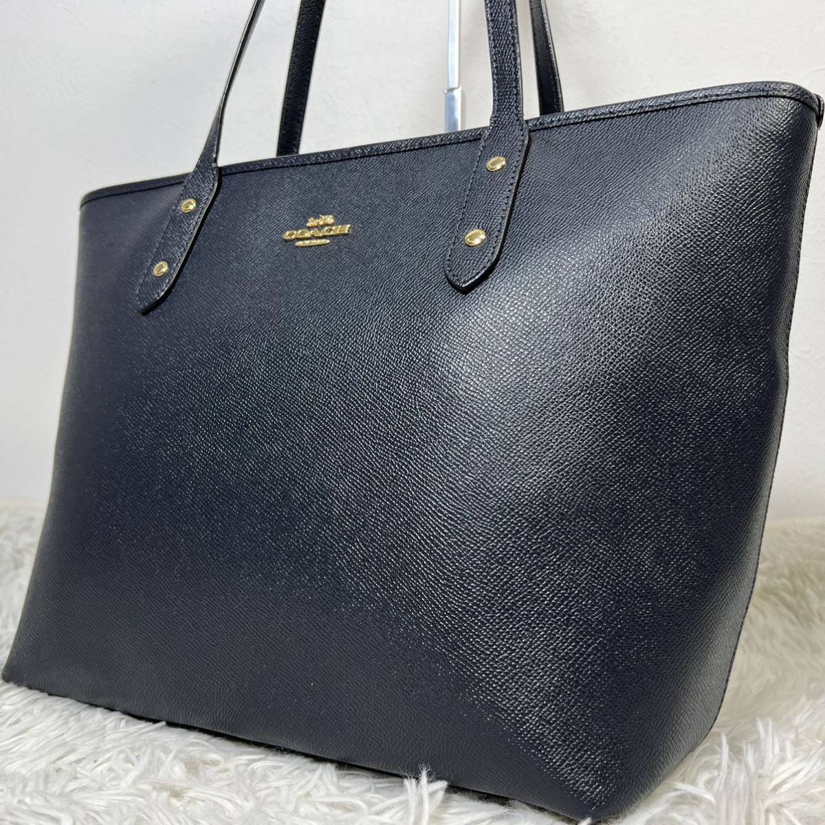 1円 極美品 人気品 コーチ coach トートバッグ ハンド ビジネス メンズ 