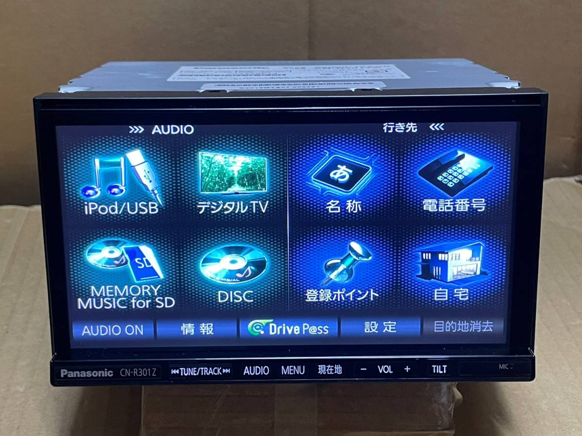 Panasonic SDナビ CN-R301ZA 99000-79AG0 2017年地図 フルセグ DVD 