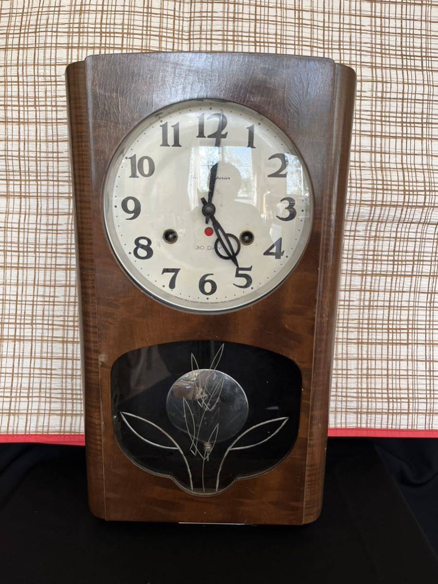 新品】愛知時計 ボンボン時計 アンティーク 掛け時計 振り子時計 昭和