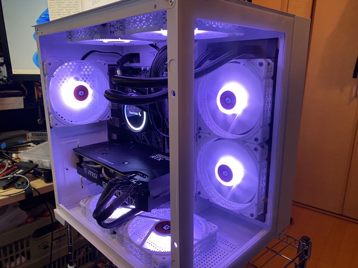 超高性能 白 ゲーミングPC RTX3070 Windows11 ワイルズ快適 ゲーミングPC 13世代Core i3 RTX3070 Windows11PRO ARGBファン 白くて