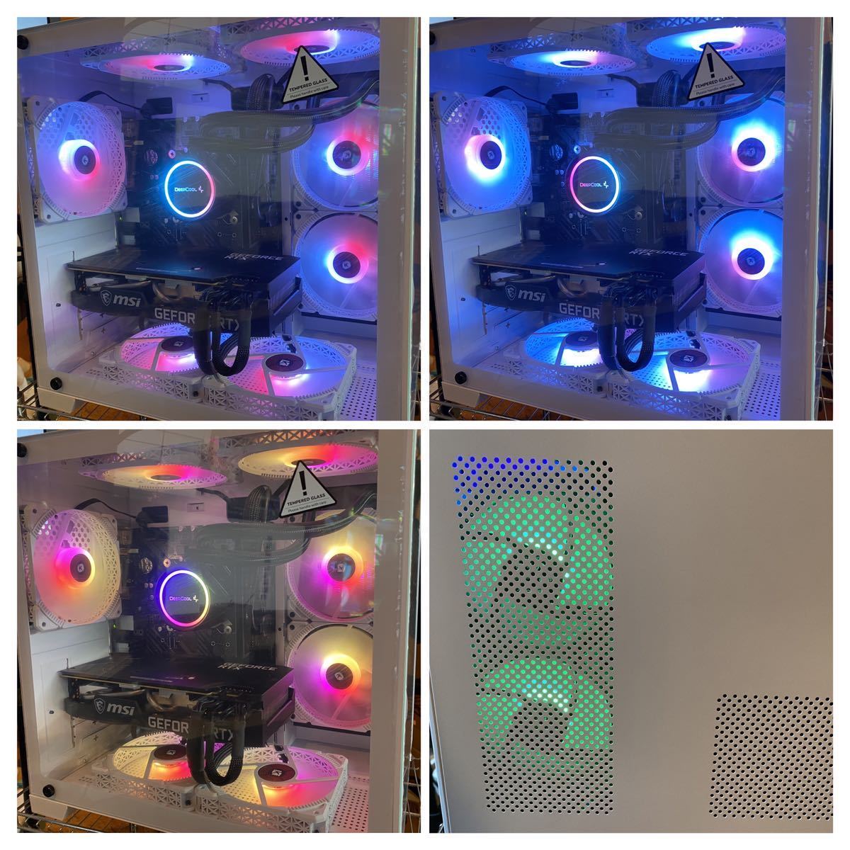 ゲーミングPC 13世代Core i3 RTX3070 Windows11PRO ARGBファン 白くて