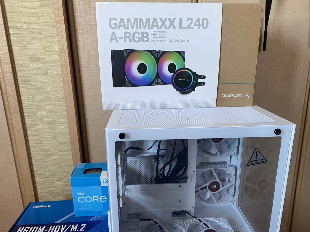 ゲーミングPC 13世代Core i3 RTX3070 Windows11PRO ARGBファン 白くて