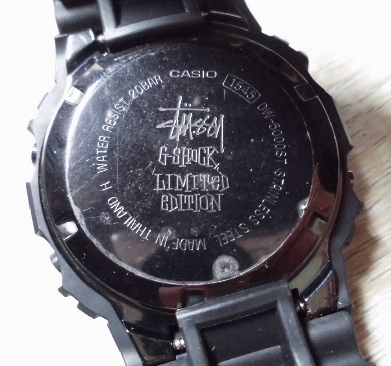 送料３００円～！カシオ Gショック DW-5000ST ステューシー 25周年記念限定 スクリューバック 初代復刻 CASIO G-SHOCK STUSSY 