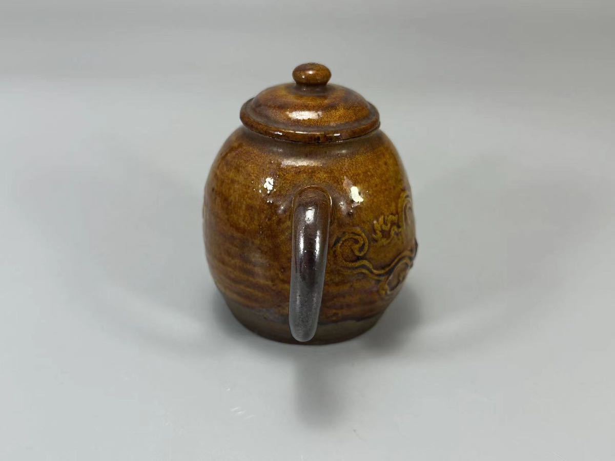 特注モデル N0419 龍紋急須 後手急須 茶道具 煎茶道具 茶注 茶器