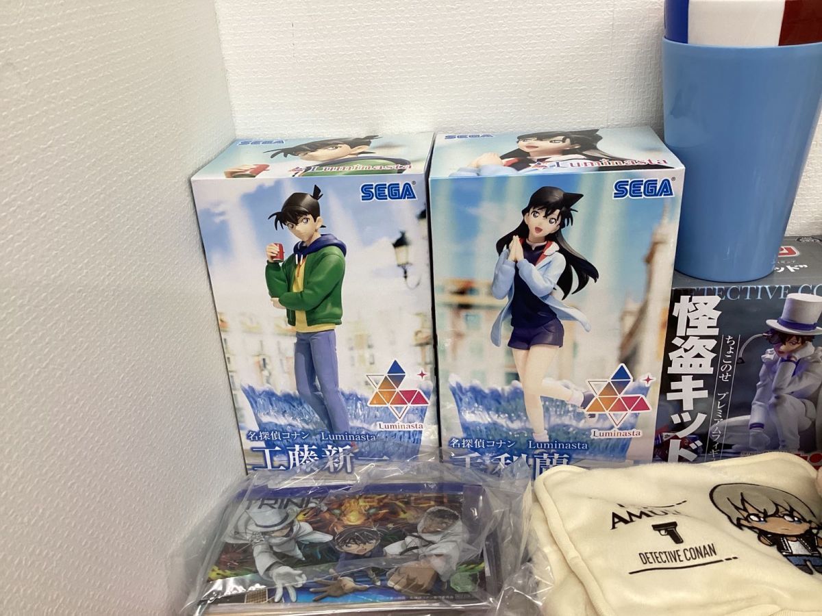 同梱不可/現状】 名探偵コナン グッズ まとめ売り 缶バッジ クリア 