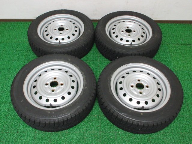 【2026，得価】 T600 155/65R14 超溝高 8.5分山 ブリヂストン スタッドレス VRX 20年製 ホイールセット 4本 激安 ワゴンR スティングレー ミラ(スタッドレスタイヤ)｜売買されたオークション情報、yahooの商品情報を 4穴