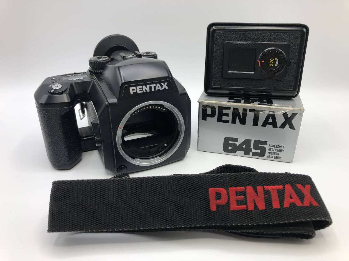 動作良好 PENTAX 645 中判フィルム カメラ 120フィルムバック ❁完動品❁PENTAX 645 中判フィルム カメラ 120フィルムバック
