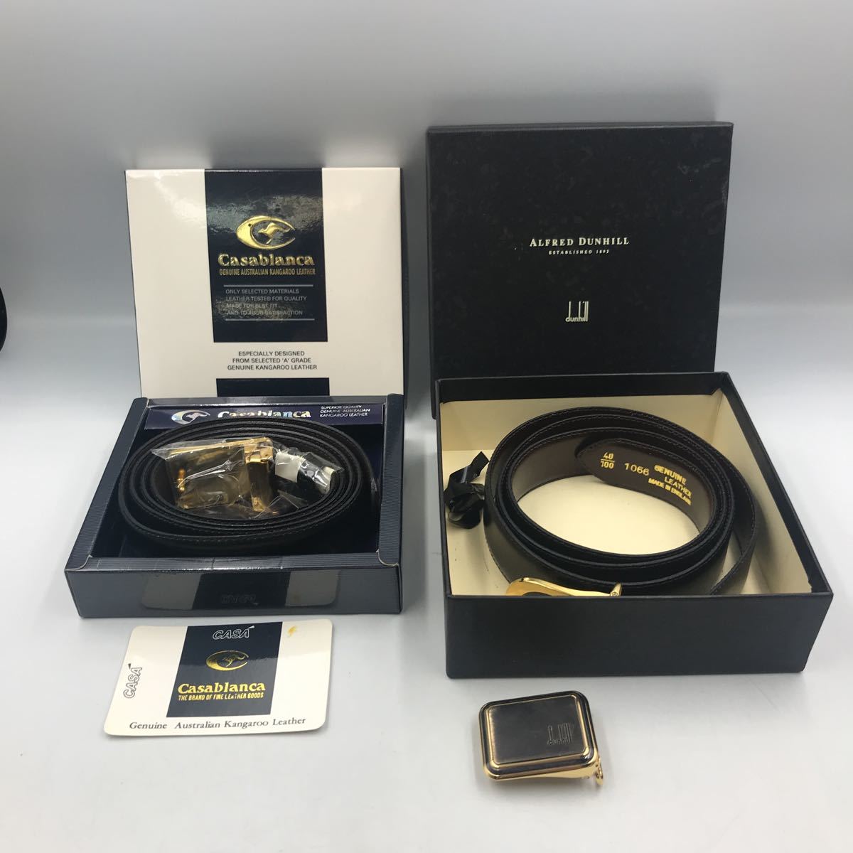 9-27□メンズベルト 検索】dunhill ダンヒル 金具部分のみ レザー