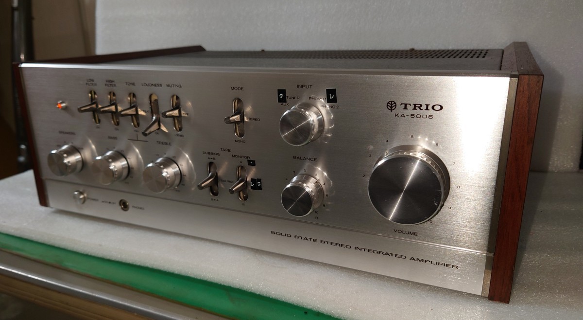 TRIO トリオ KA-5006 プリメインアンプ 通電確認、ジャンク
