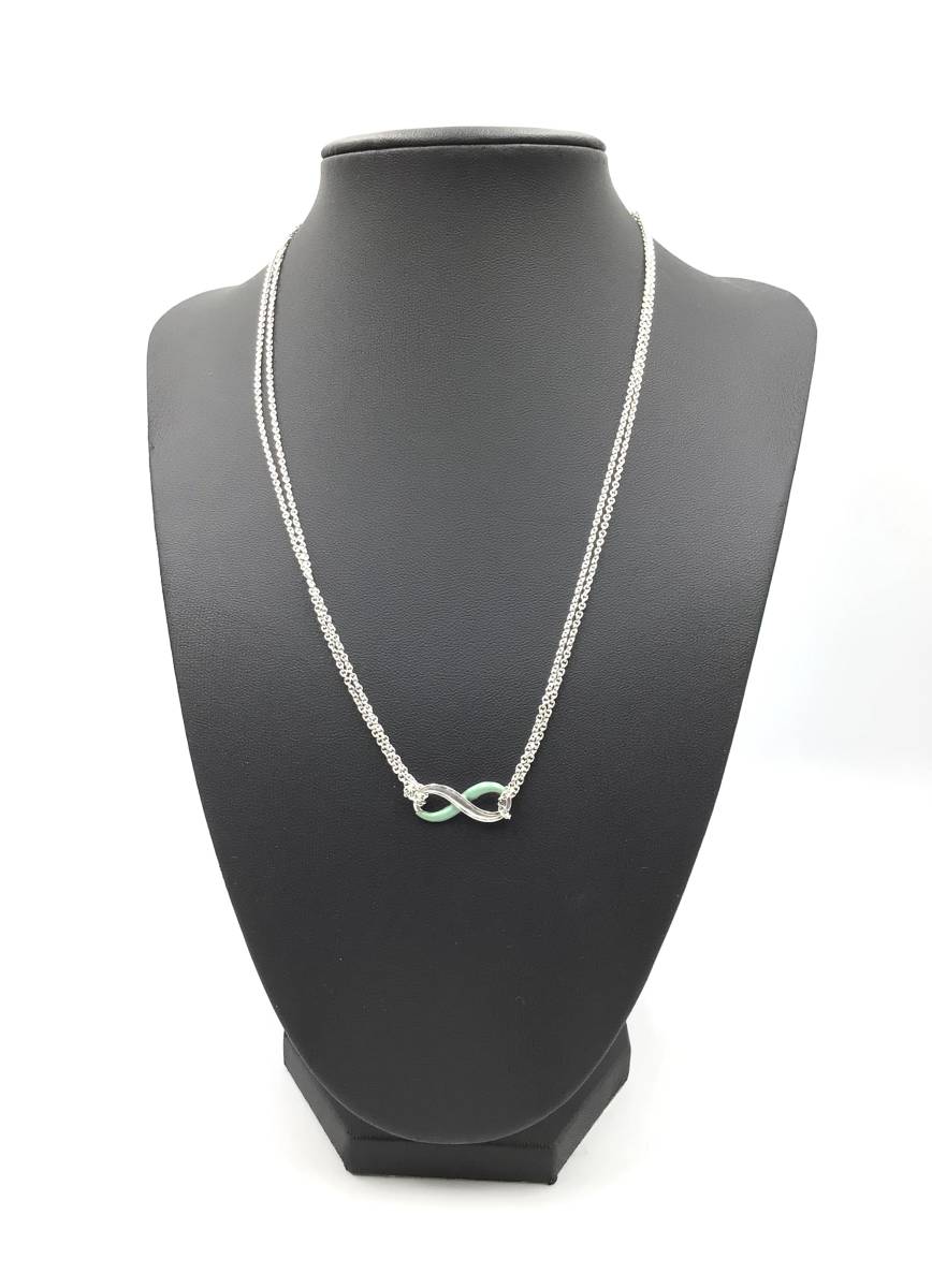 Tiffany&Co. &Co. ティファニーインフィニティ ダブルチェーンシルバー925 ネックレス