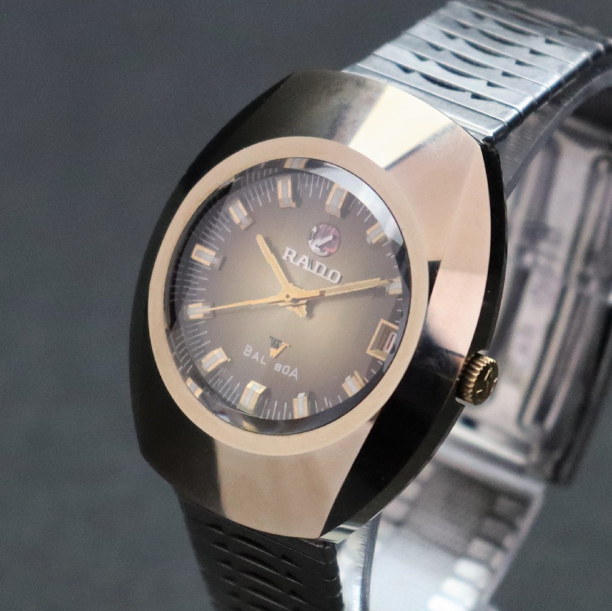 ラドー RADO バルボア BALBOA 自動巻き V 腕時計 カットガラス 稼働品 