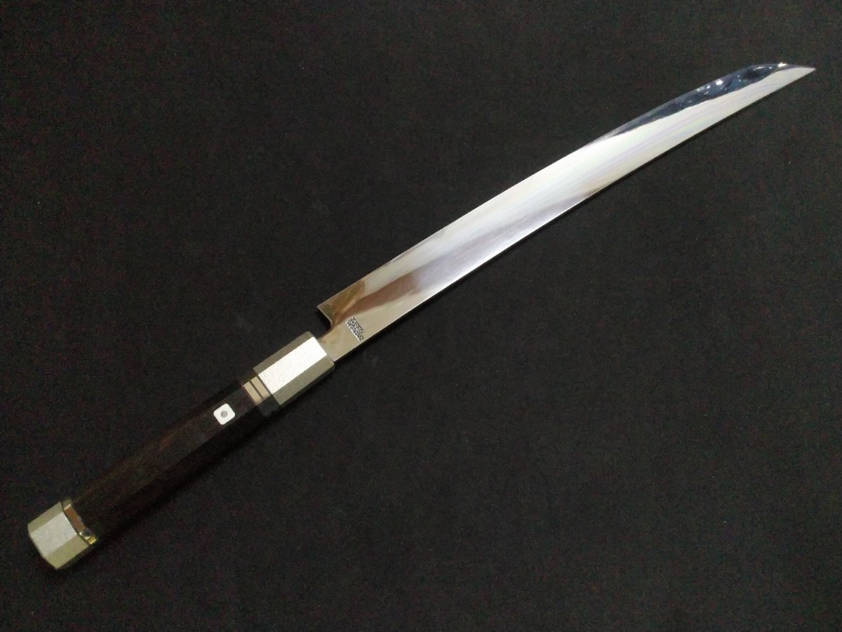 城山刃物製作所(堺業務用刃物メーカー直売)尺一 剣型和牛刀 ZDP189と 