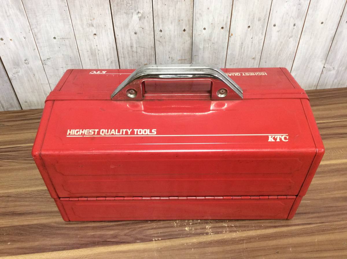 RH-6373】中古品 KTC 工具箱 両開き ツールボックス 工具ケース 