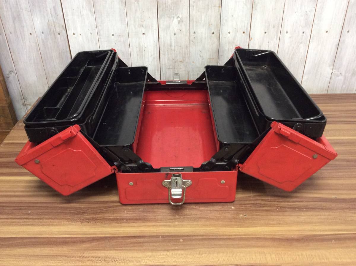 RH-6373】中古品 KTC 工具箱 両開き ツールボックス 工具ケース 