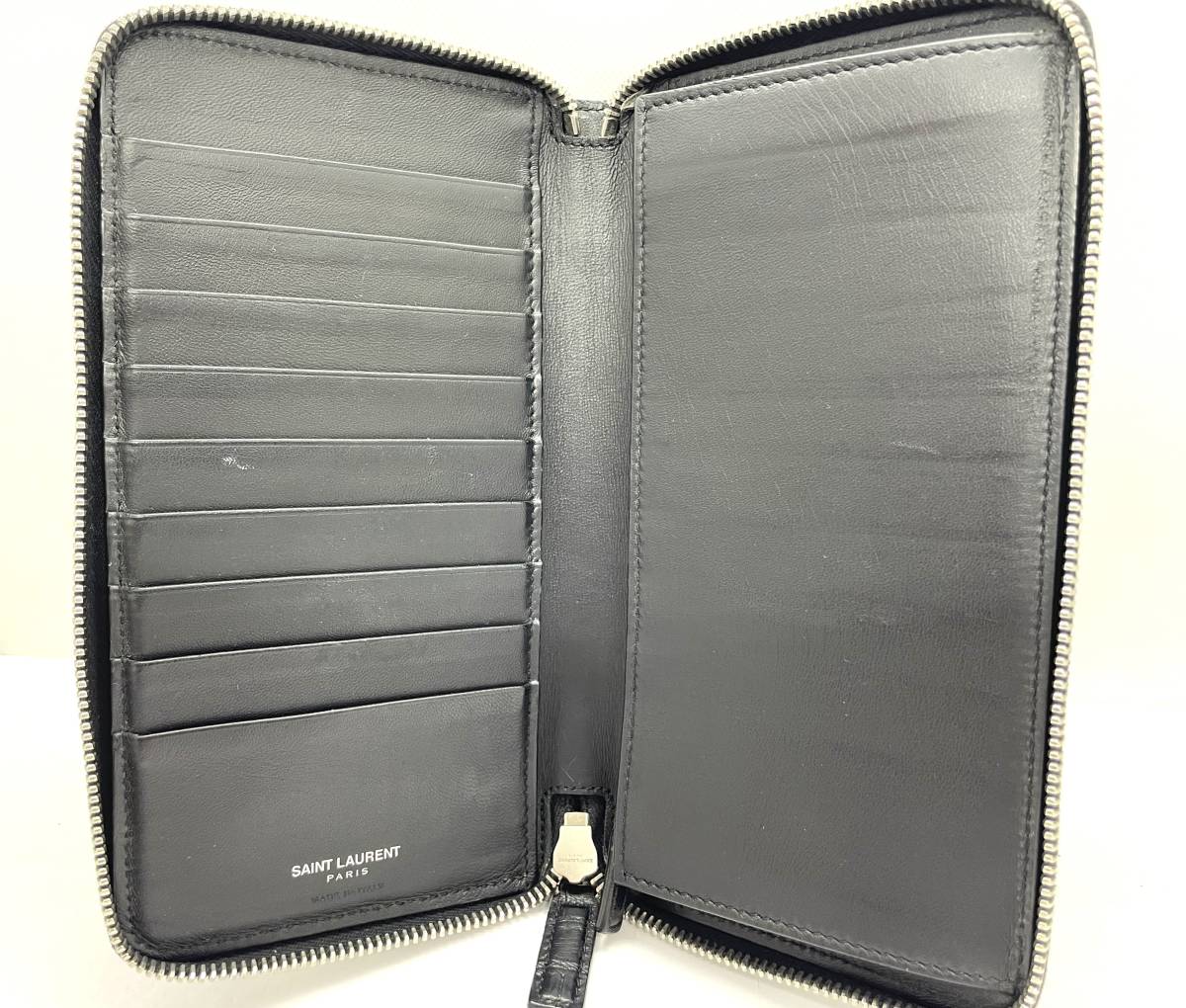 【美品✨】 イブサンローラン 長財布 カサンドラ ラウンドファスナー SAINT LAURENT サンローラン 長財布 ラウンドファスナー ラウンド