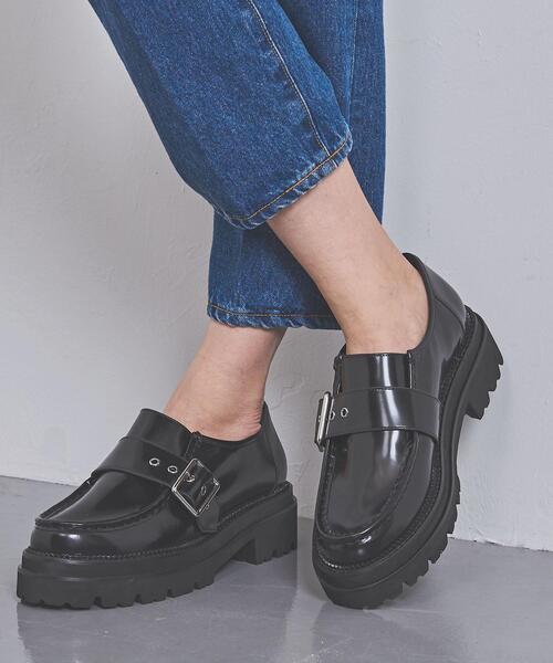 美品 2021 ユナイテッドアローズ モンクストラップ シューズ 36.5