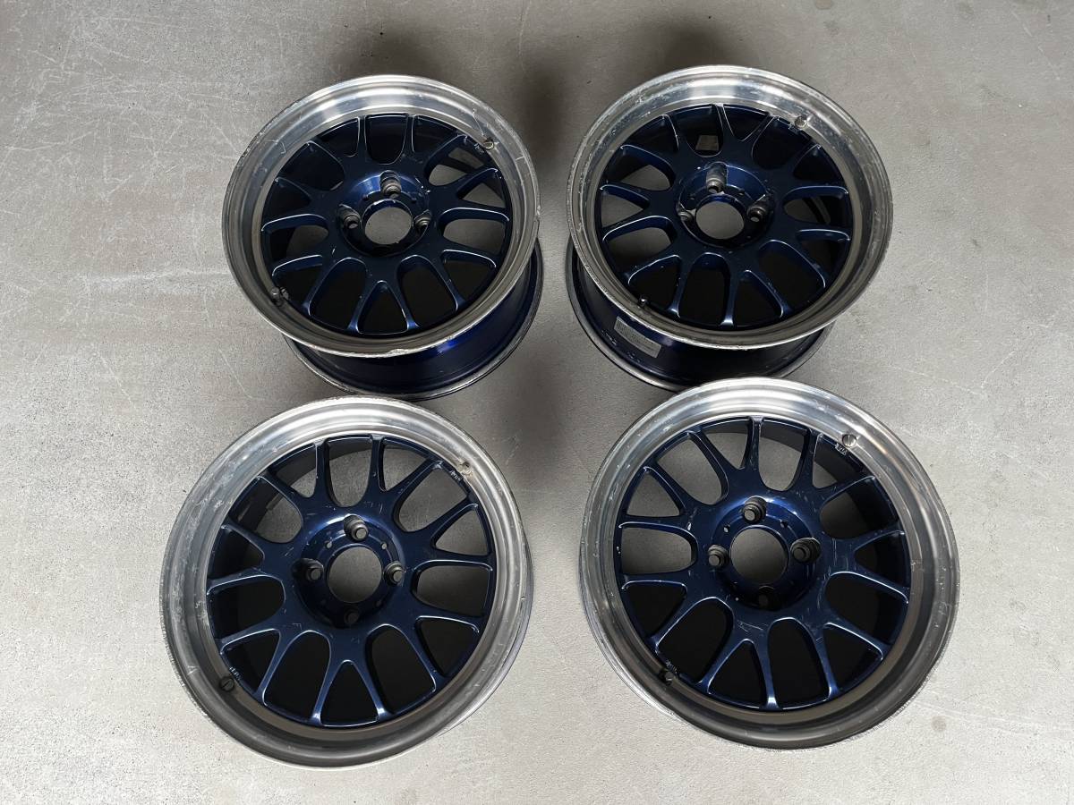 レーシングスパルコ NS-03 100 4H 6.5J＋35 4本セット 15インチ ネイビー RACING SPARCO 軽自動車 コンパクト