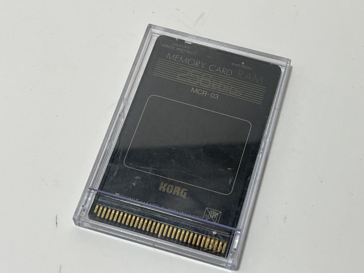 KORG MCR-03 メモリーカード　RAMカード256kbits MEMORY CARD 未チェック 現状品 管理番号09208
