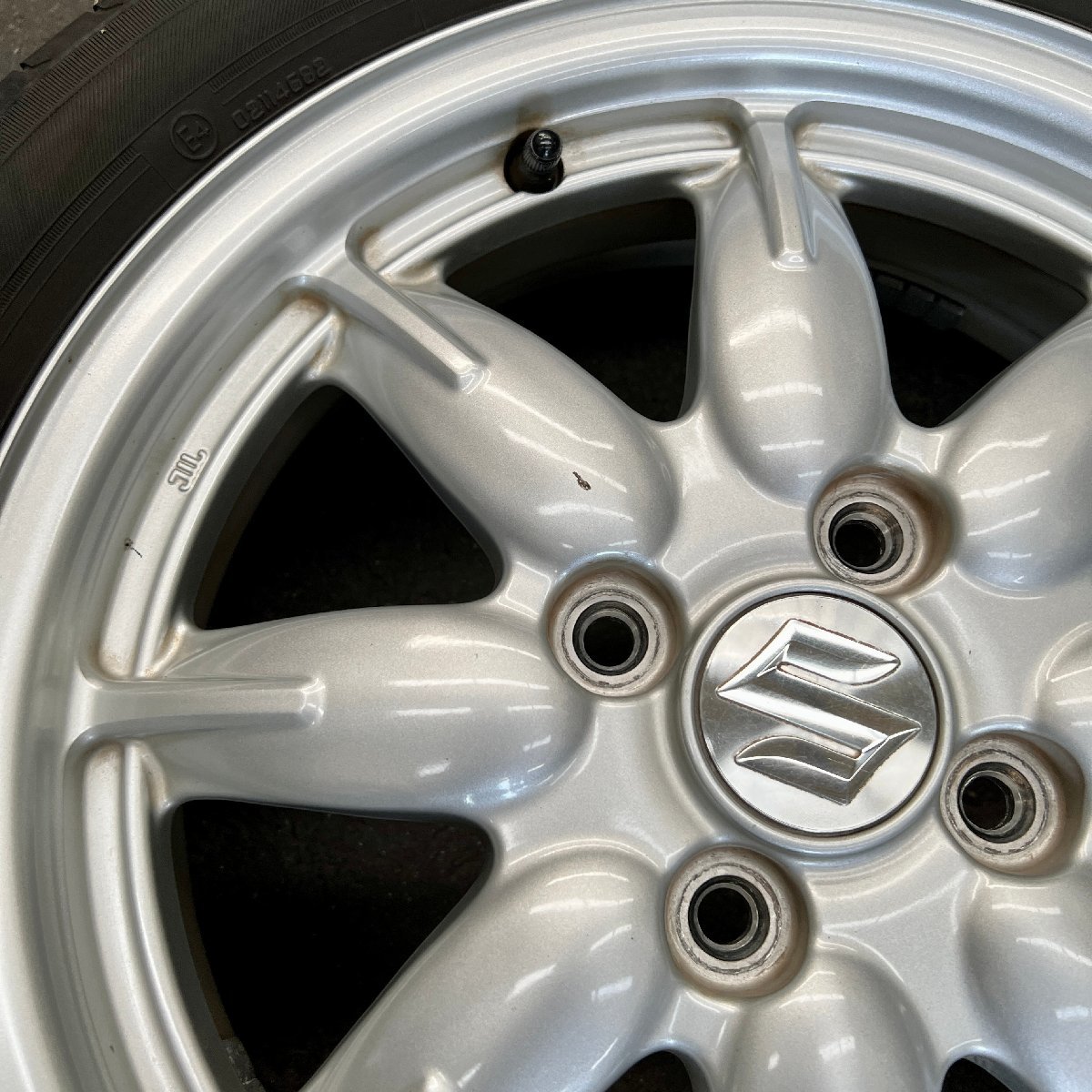 タイヤ付き純正ホイール4本セット　アルト　HA36S　74P5-545　シルバー　15×4 1/2J　+45　100　4穴　165/55R15　2020年製　2ミリ