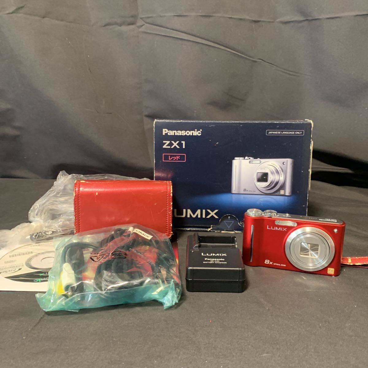 Panasonic LUMIX DMC-ZX1 レッド デジタルカメラ 現状品 Panasonic