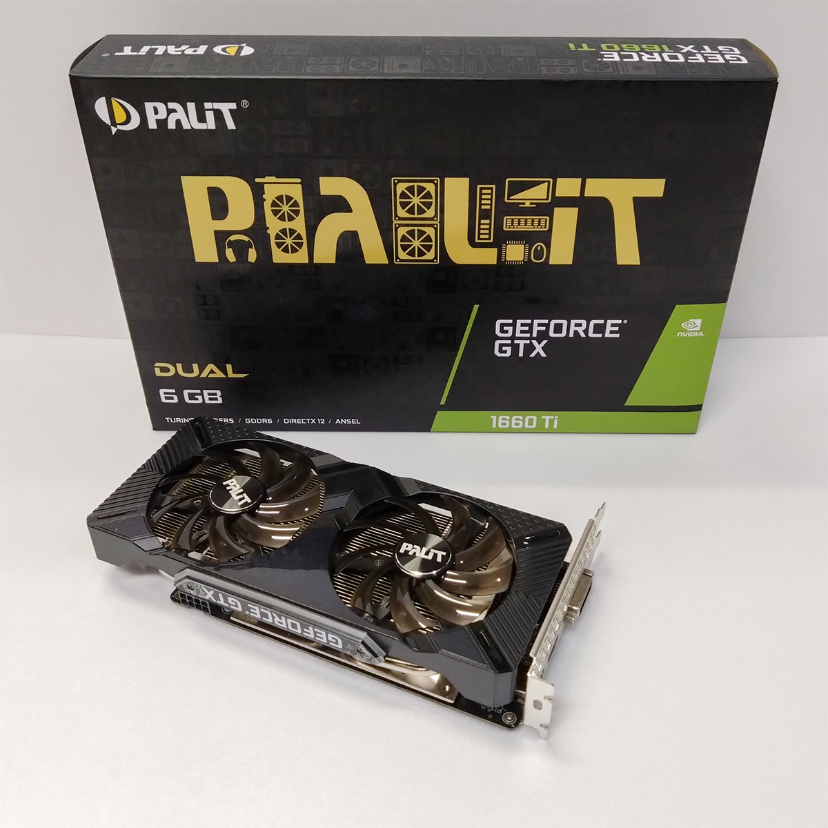 PALIT グラフィックカード GTX1660TI Dual 6GB グラフィックメモリ 元箱あり